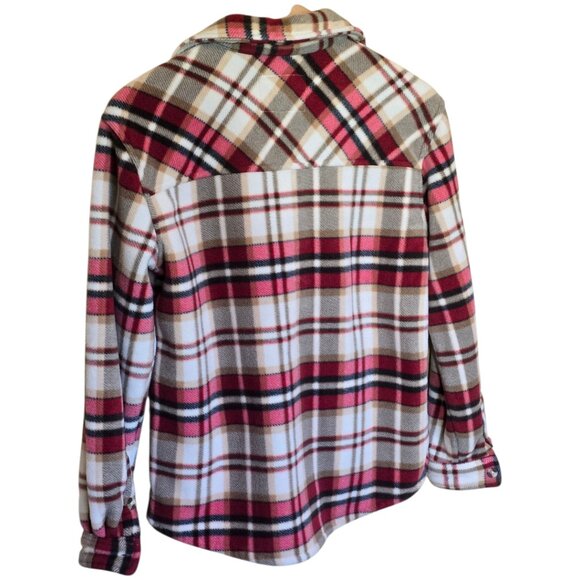 SAGE COLLECTIVE Sherpa Fleece Plaid Shirt Jacket sz S - Picture 7 of 7